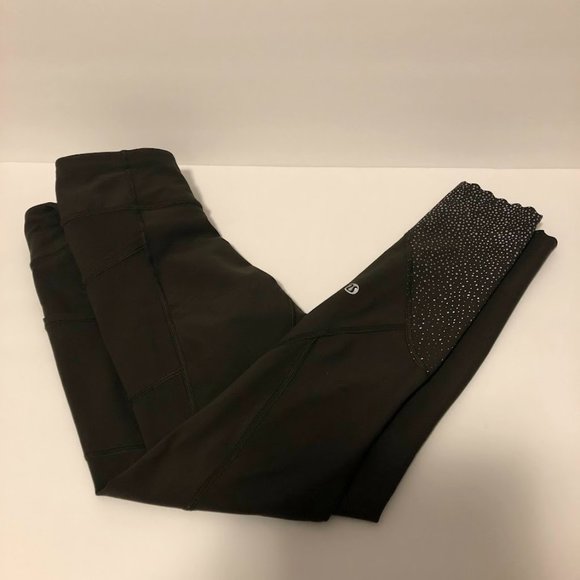 Lululemon Compression Running Tight Stuff Tight II 25" - Dark Olive - Picture 5 of 11